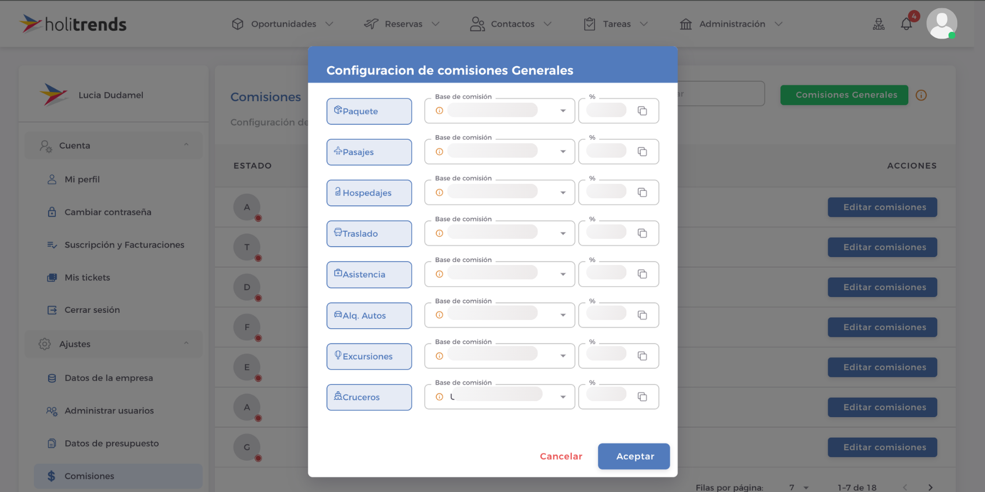 Comisiones Generales Vendedores